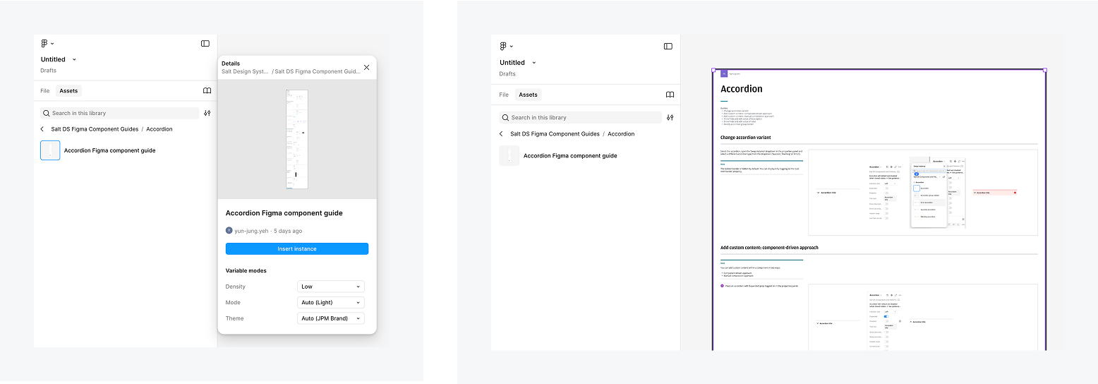 Insert the instance or drop it into your design file