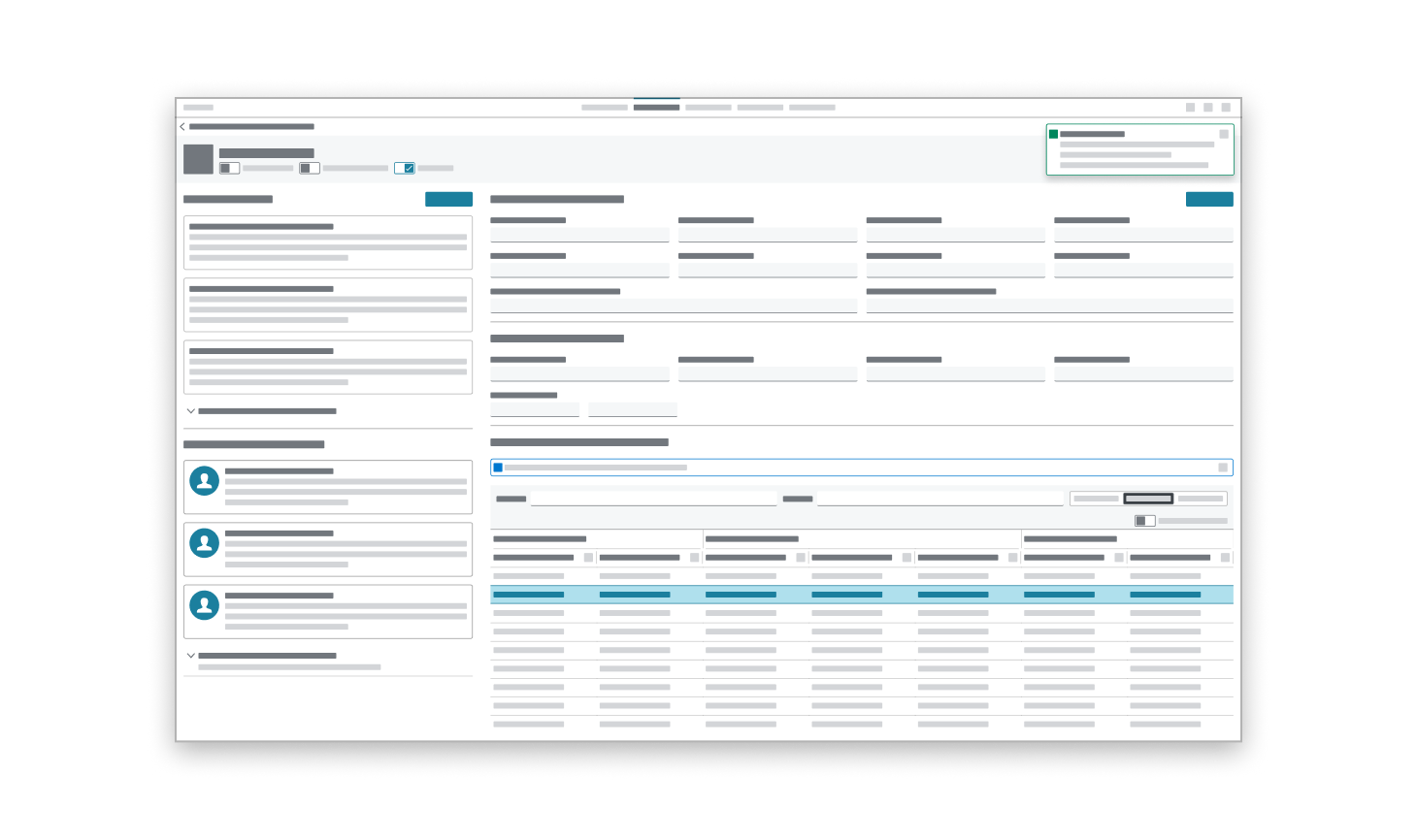 Example of a high density