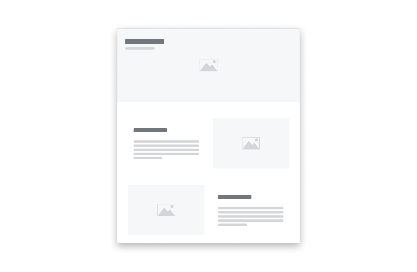 Example of a low density