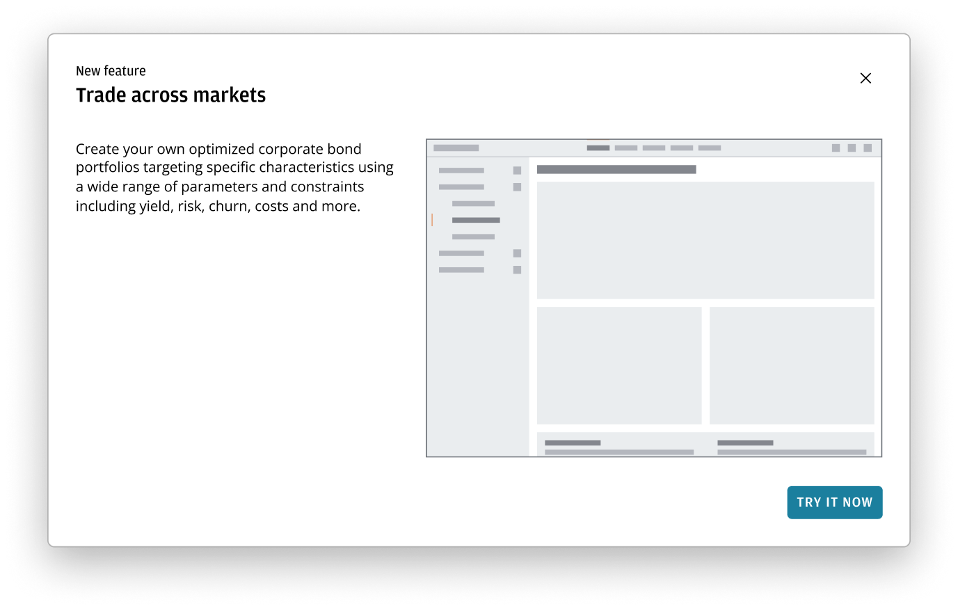 Basic announcement dialog