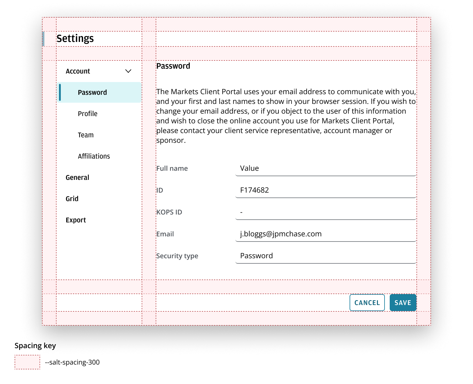 Example showing a preferences dialog's layout construction.